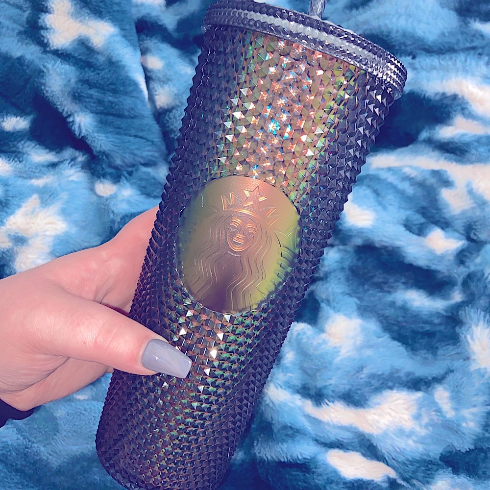 Starbucks Black Iridescent Studded Fall Cold Cup